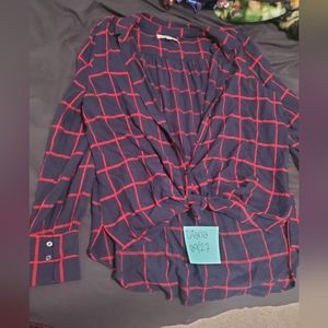 Plaid blouse